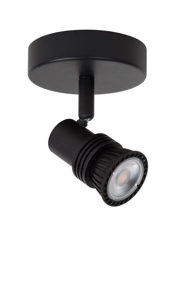Lucide KIANTI - Deckenstrahler - Ø 10 cm - 1xGU10 - Schwarz - ausgeschaltet